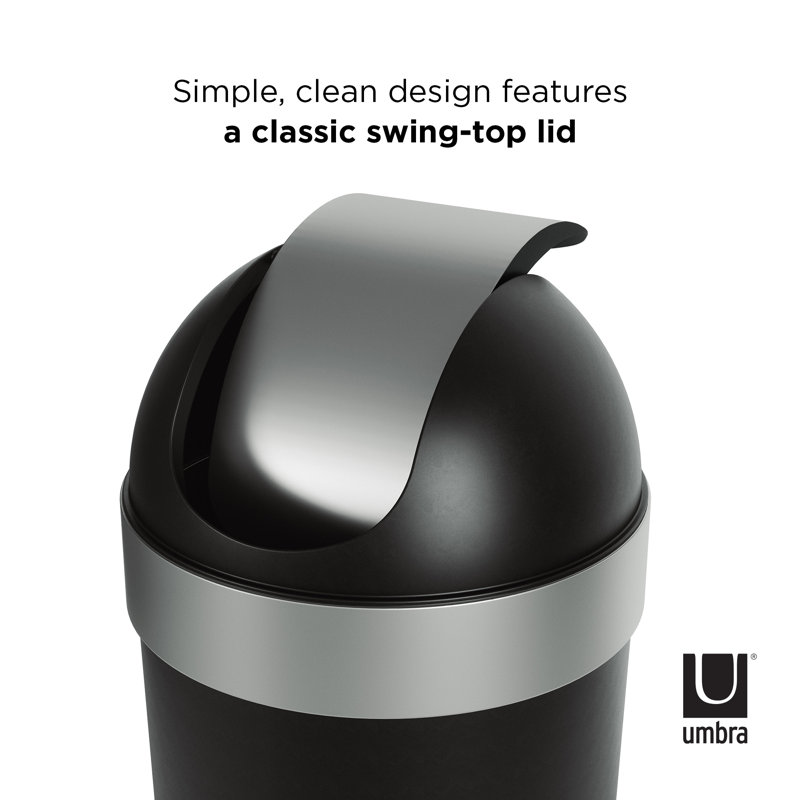 Umbra Venti 16 Gallons Plastic Swing Top Trash Can & Reviews Wayfair